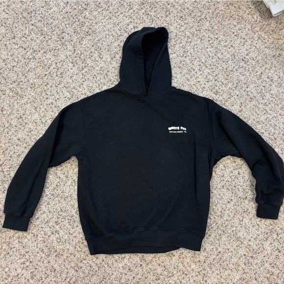 White Fox Puff Print Hoodie - Picture 2 of 5